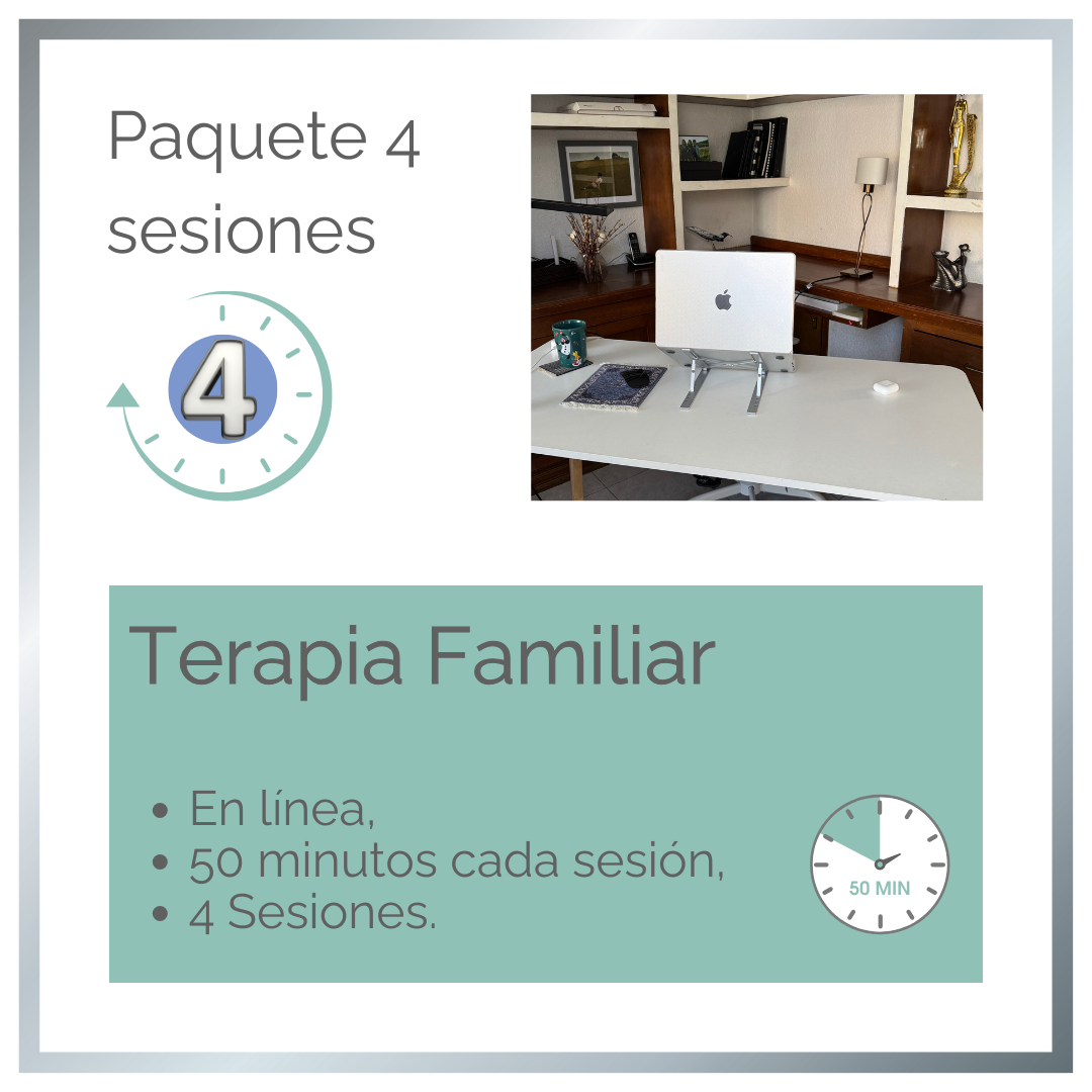 Paquete 4 - Terapia Familiar en línea